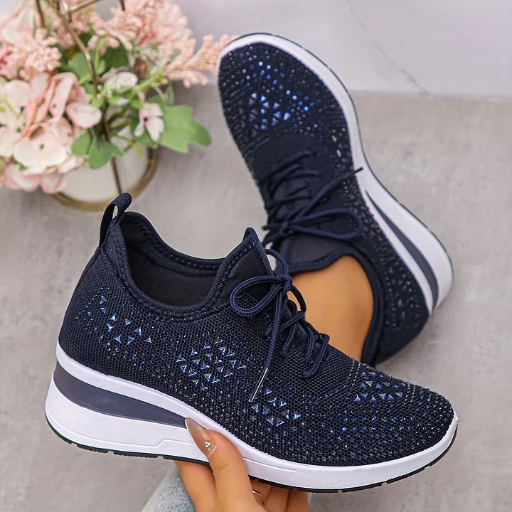 Lumora | Orthopedic Rhinestone Casual Sneakers