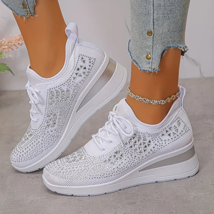 Lumora | Orthopedic Rhinestone Casual Sneakers