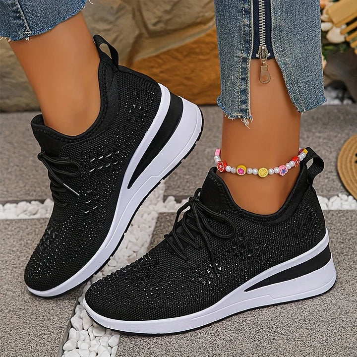 Lumora | Orthopedic Rhinestone Casual Sneakers
