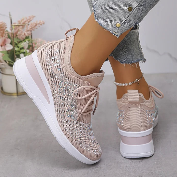 Lumora | Orthopedic Rhinestone Casual Sneakers