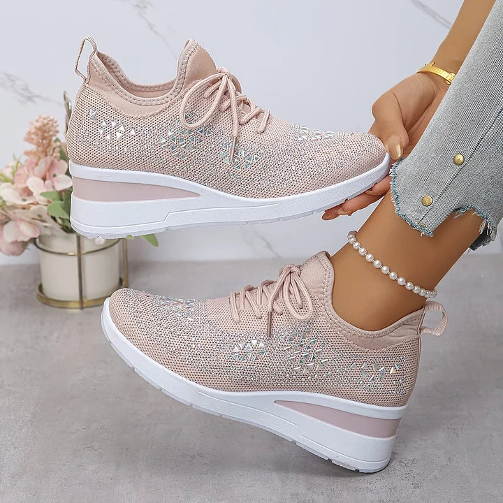 Lumora | Orthopedic Rhinestone Casual Sneakers