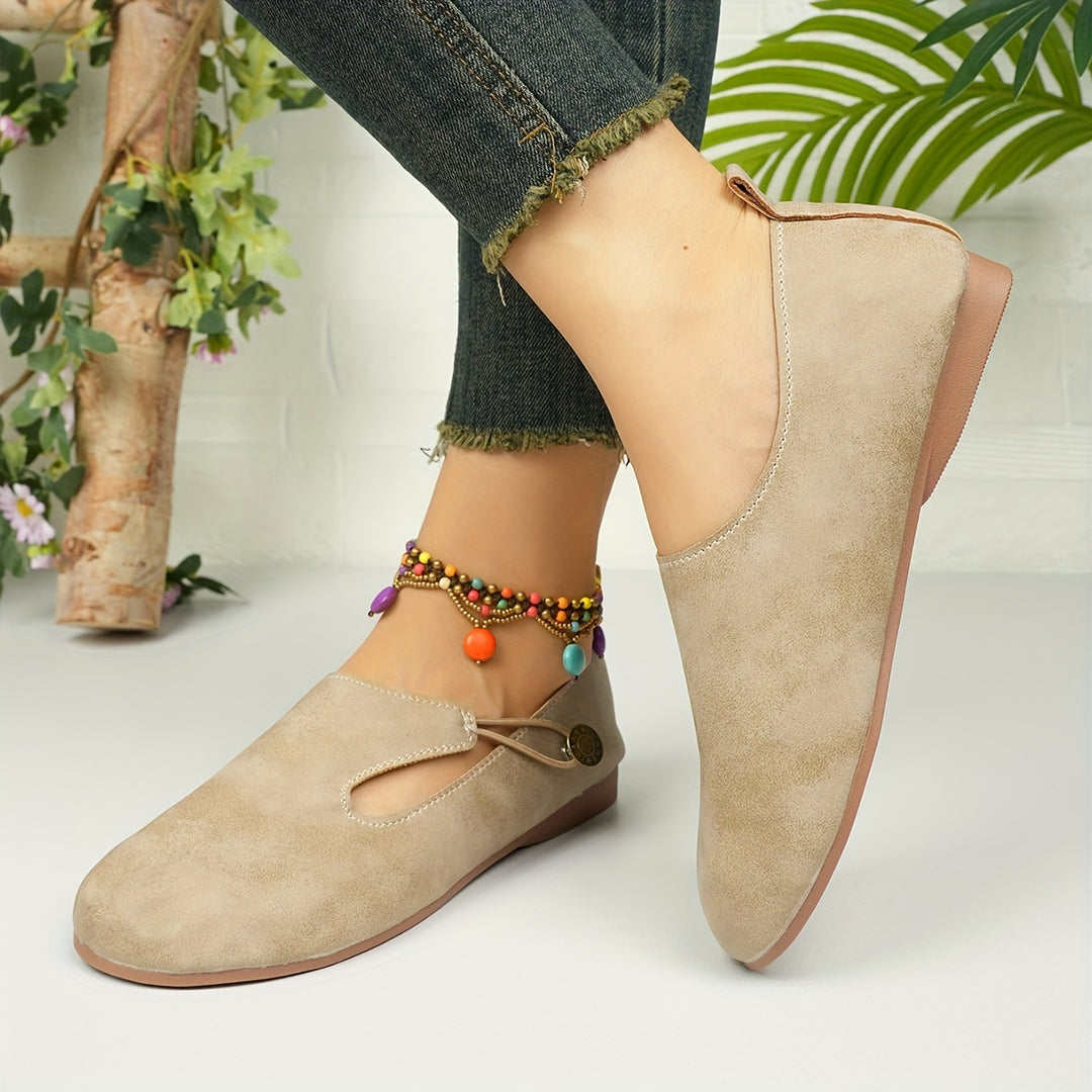 Luna | Retro Non-Slip Orthopedic Flats