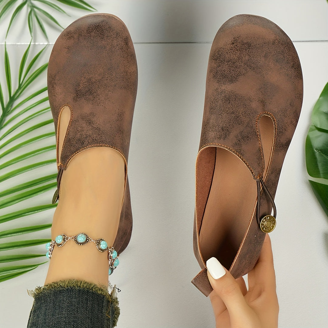 Luna | Retro Non-Slip Orthopedic Flats