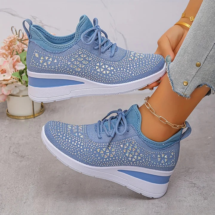 Lumora | Orthopedic Rhinestone Casual Sneakers