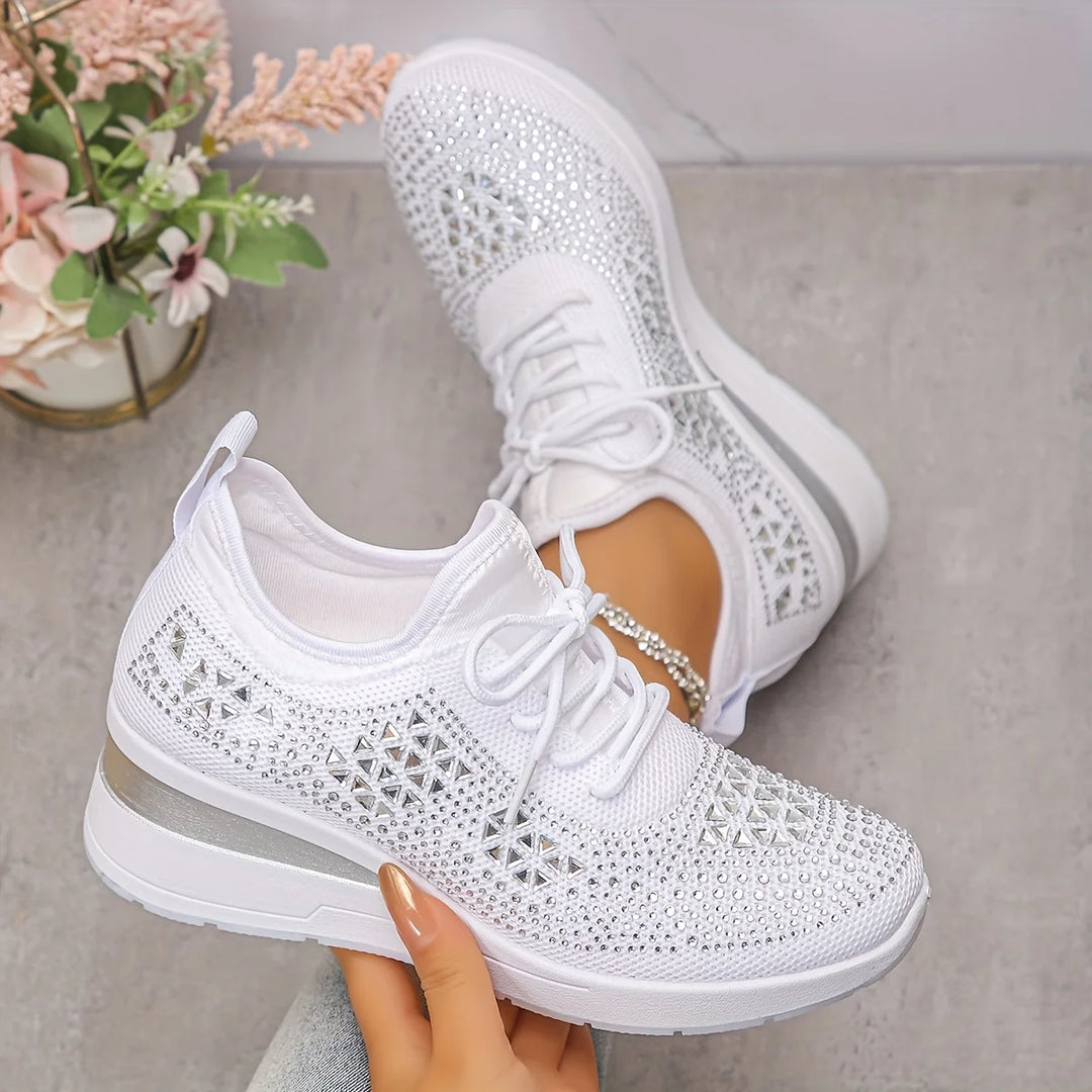 Lumora | Orthopedic Rhinestone Casual Sneakers
