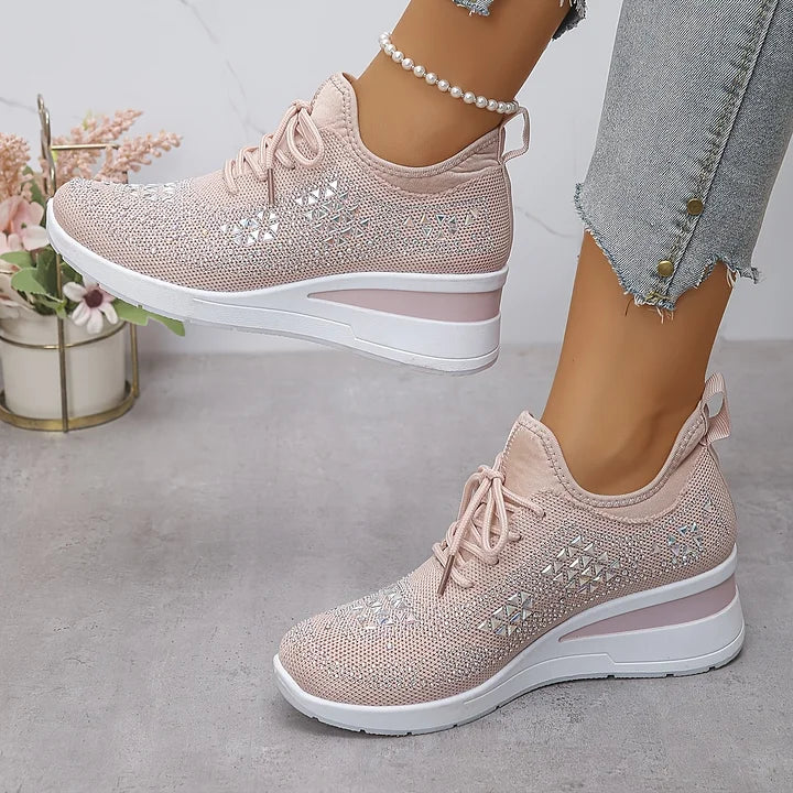 Lumora | Orthopedic Rhinestone Casual Sneakers
