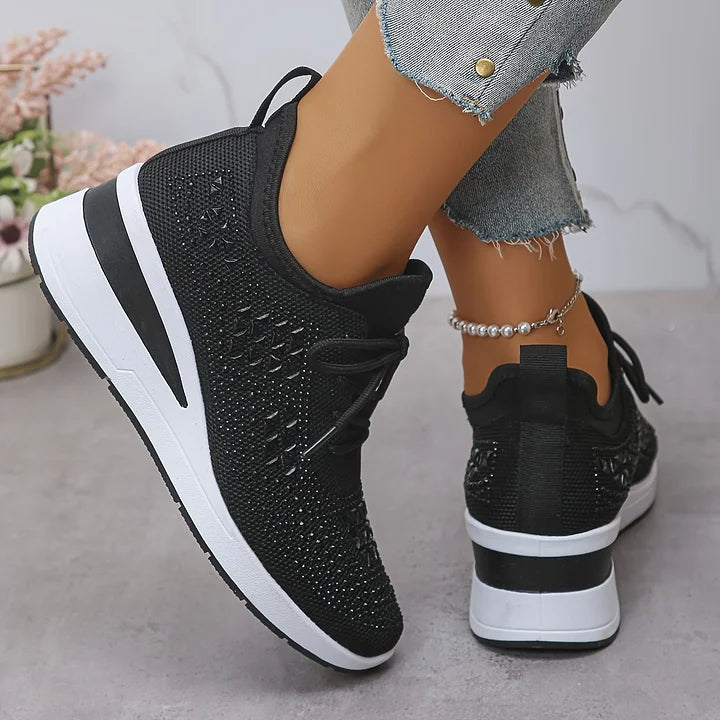 Lumora | Orthopedic Rhinestone Casual Sneakers