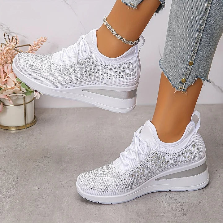 Lumora | Orthopedic Rhinestone Casual Sneakers