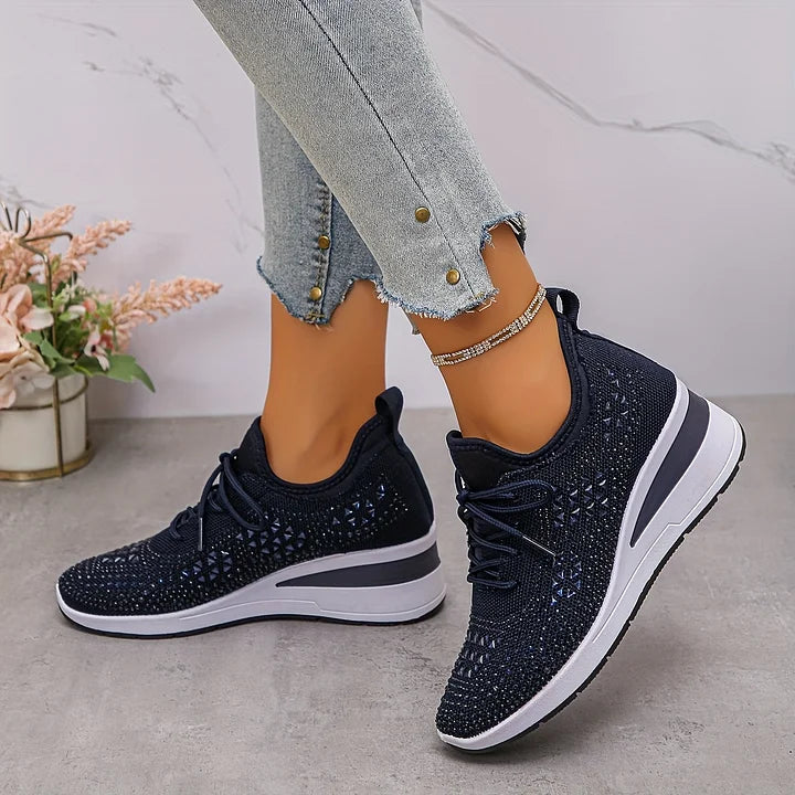 Lumora | Orthopedic Rhinestone Casual Sneakers