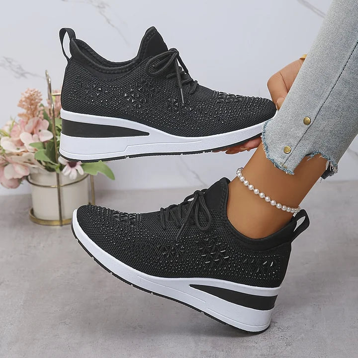 Lumora | Orthopedic Rhinestone Casual Sneakers
