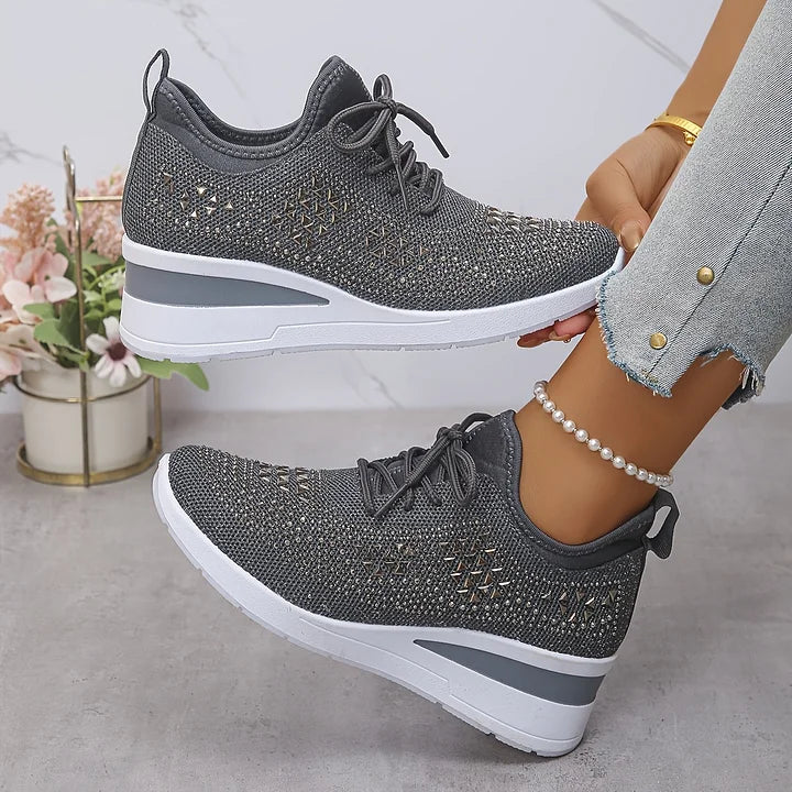 Lumora | Orthopedic Rhinestone Casual Sneakers