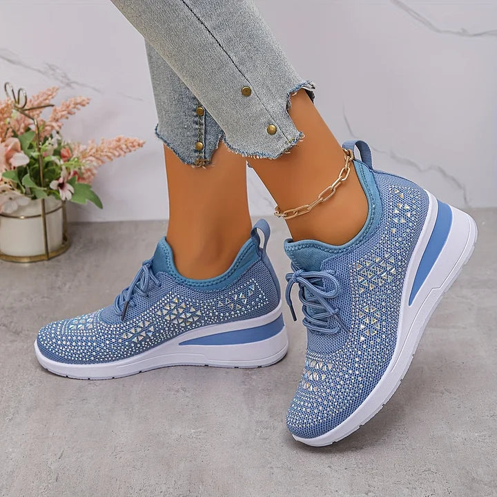 Lumora | Orthopedic Rhinestone Casual Sneakers