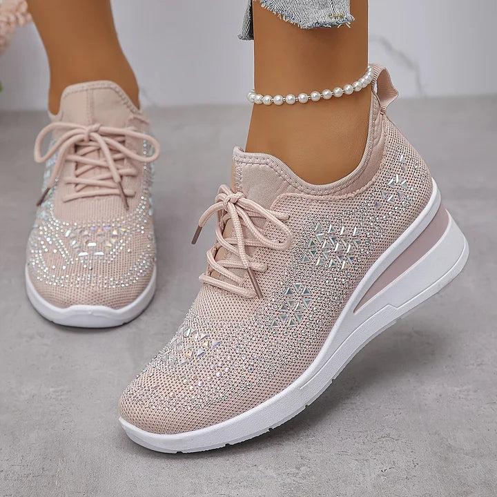 Lumora | Orthopedic Rhinestone Casual Sneakers