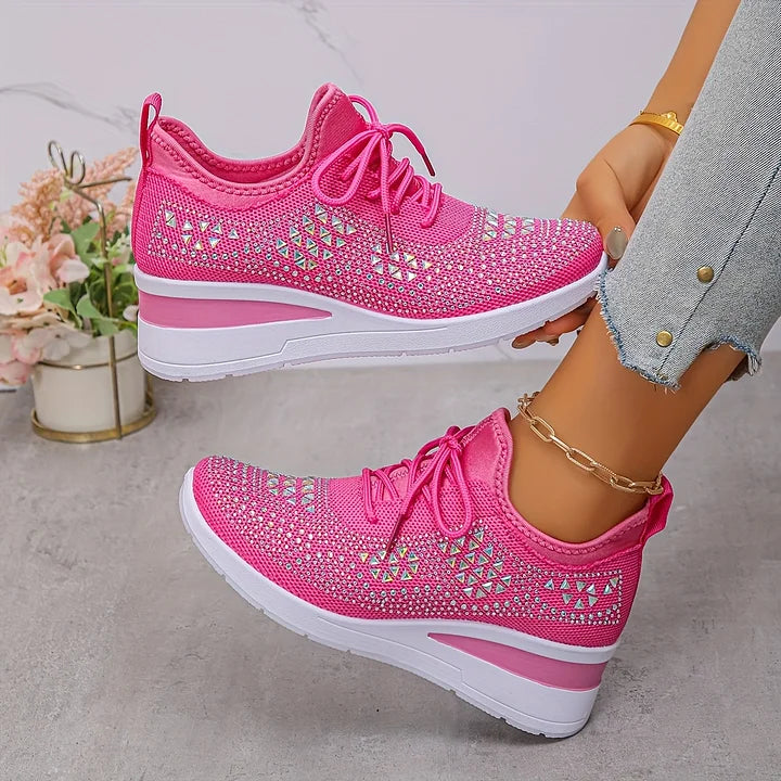 Lumora | Orthopedic Rhinestone Casual Sneakers