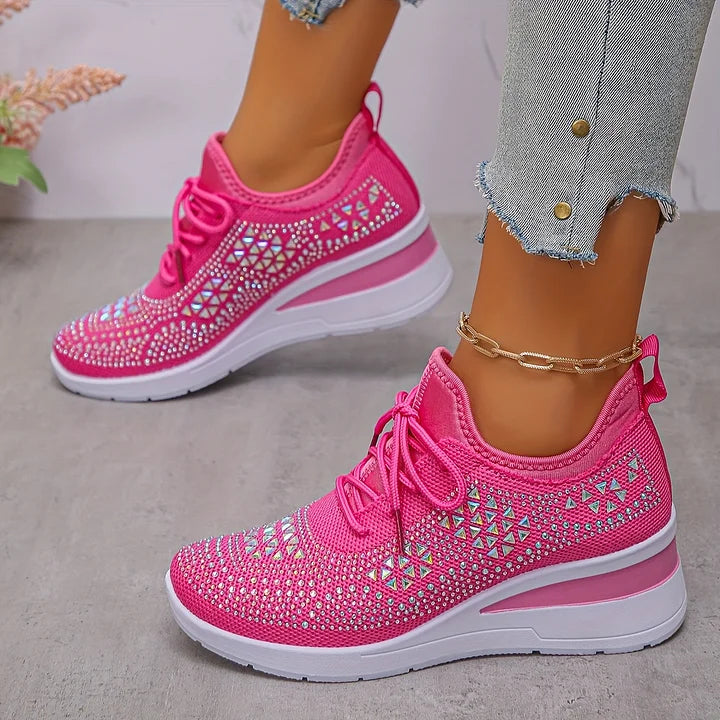 Lumora | Orthopedic Rhinestone Casual Sneakers